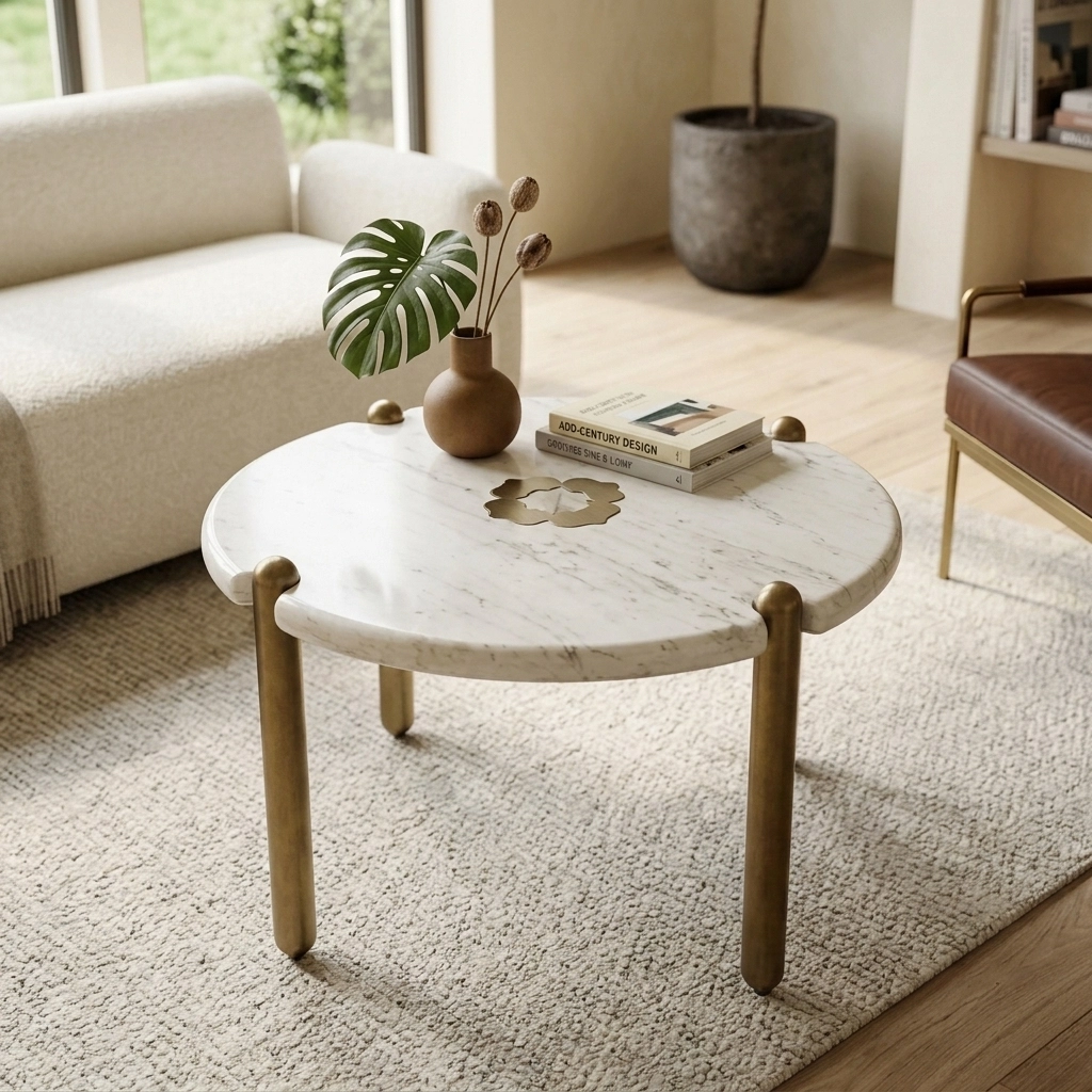 Halo Marble Coffee Table- - Image 2