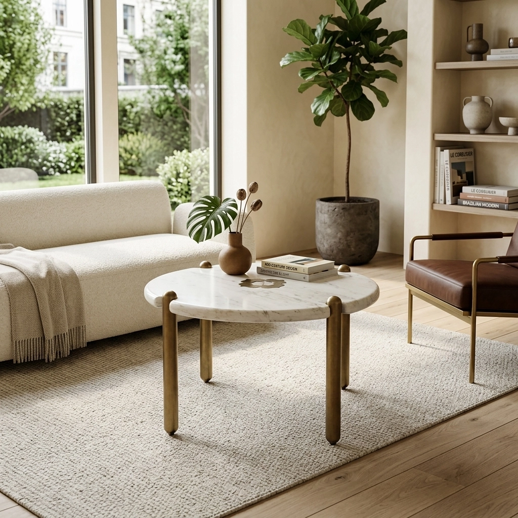 Halo Marble Coffee Table- - Image 3