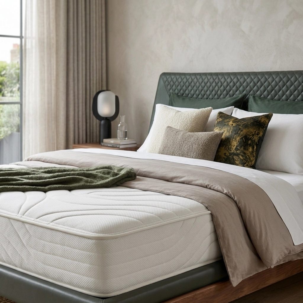 Verde Upholstered Bed - Image 4