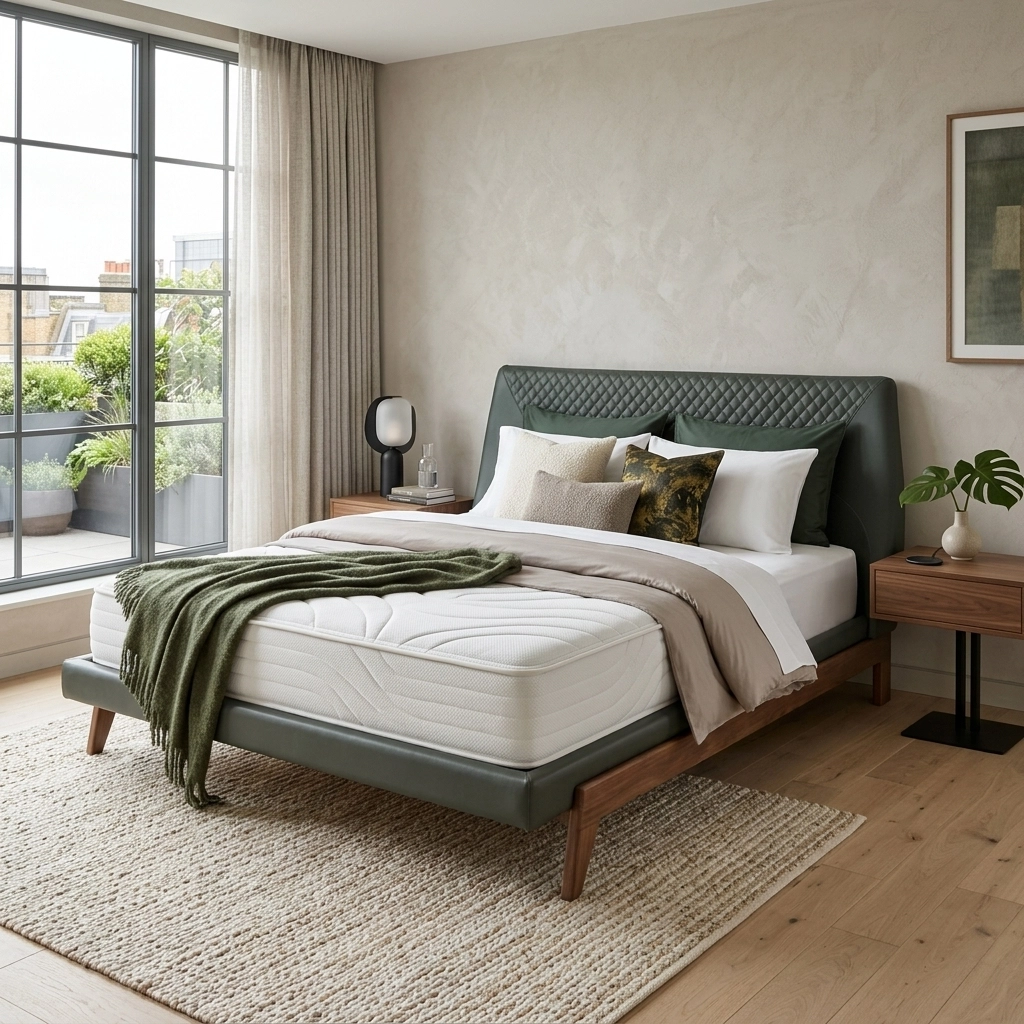 Verde Upholstered Bed - Image 5